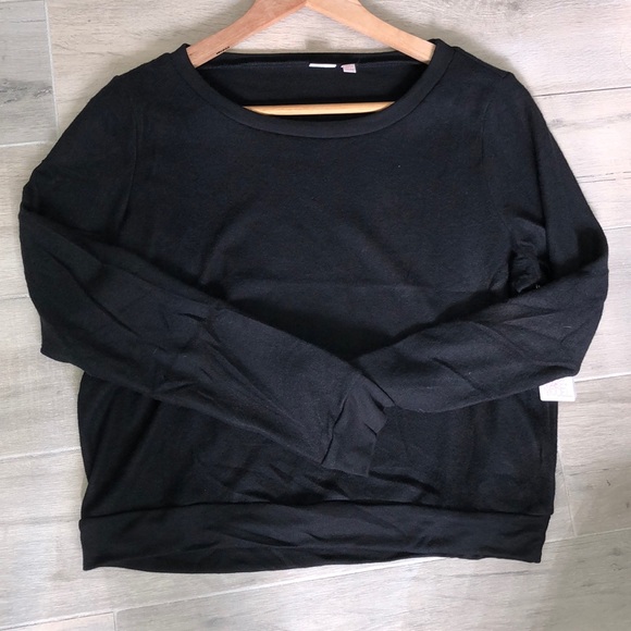 Black long sleeve cropped sweater - Picture 6 of 6